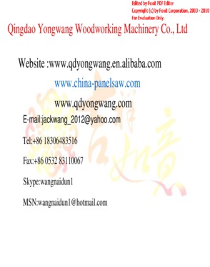 Qingdao Yongwang Machinery Co., Ltd