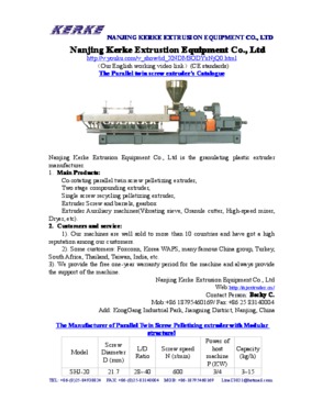 Nanjing Kerke Extrusion Equipment Co., Ltd