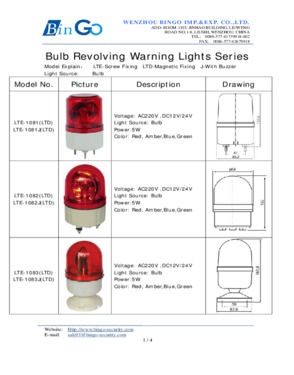 LTD-1201 Bulb Revolving Warning Light