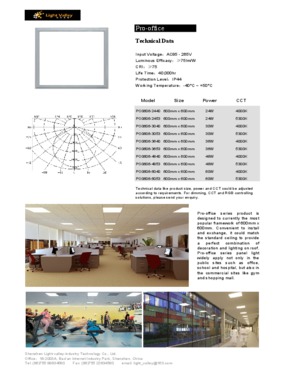 LED Panel Light, 600*600