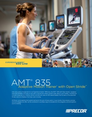 PRECOR AMT 835 with Open Stride Adaptive Motion Trainer