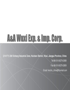 A&A Wuxi Exp.&Imp. Corp.
