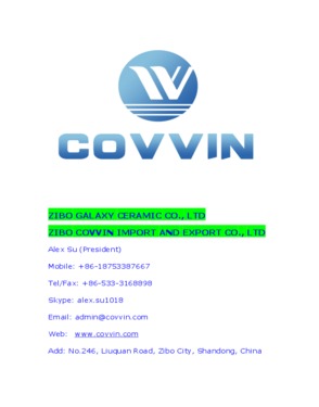 ZIBO COVVIN IMPORT AND EXPORT CO., LTD