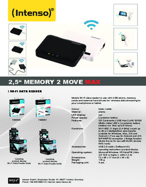 Memory 2 Move MAX Wi-Fi Data Reader