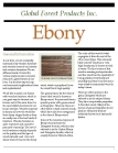 Ebony Hardwood Lumber
