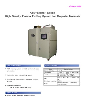 High Density Plasma Etching System for Magnetic Materials