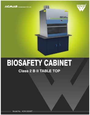 Biosafety Cabinet Class 2 B II Table Top