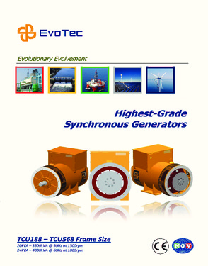 Evotec Alternator AC Generator 50/60HZ 400/440V 80/85KW