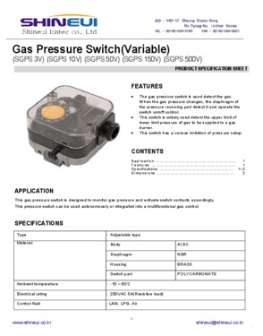 Gas Pressure Switch