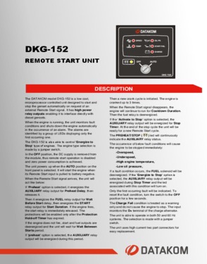 DKG 152 Remote Start Unit