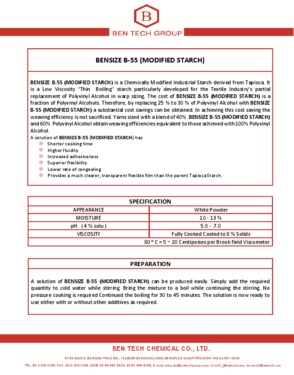 BENSIZE B-55 (Modified Starch)