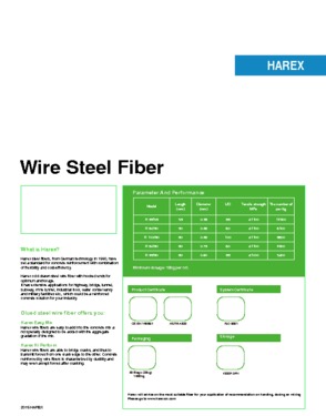 Hooked End Loose Steel Fiber ï¼ˆHarexï¼‰