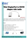 Mini DP to HDMI Adapter with Audio