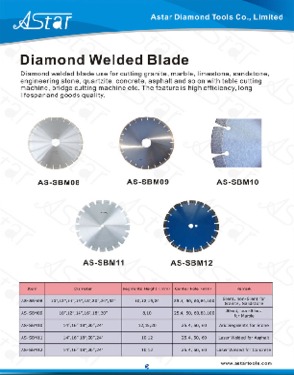 Diamond Welded Blade  for Granite, Sandstone