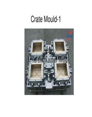 Good quality injection plastic square crate mould