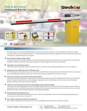 Automatic parking barrier