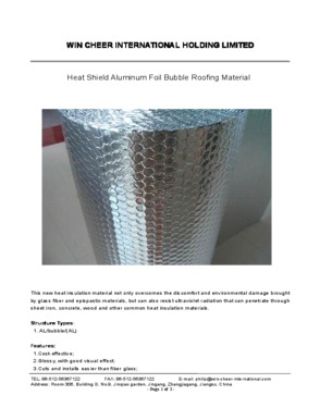 Aluminum Bubble Roofing Heat Insulation