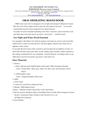 Operation Theatre Doors