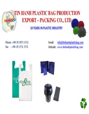 Vest type carrier bag plastic bag hdpe bag manufacturer Vietnam