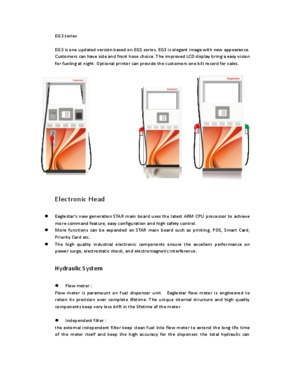 Fuel Dispenser - EG3 Series, 1, 2 Hose, 50 ltr/min Flow Rate