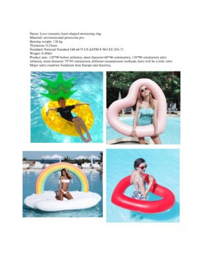 Inflatable Pool Float Water Floating Unicorn Swimming Ring