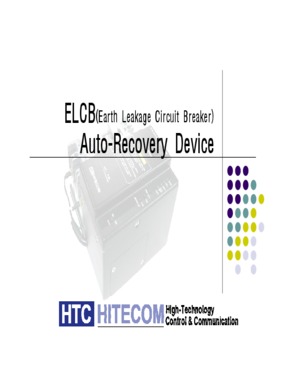 ELCB Auto recovery device