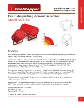 Fire Extinguishing Aerosol Generator