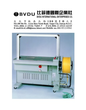 PP STRAPPING MACHINE
