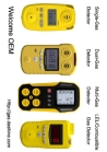 Handheld Gas Detector, 4 Gas Monitor with Large LCD Display