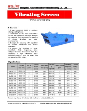 High Efficient Circular Vibrating Screen