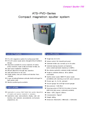 Compact Magnetron Sputter System