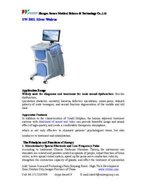 Male sexual dysfunction therapeutic apparatus