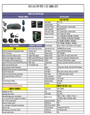 Motion Alarm IR Remote Control Camera Kit 