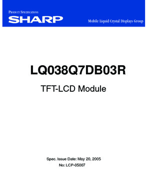 LQ038Q7DB03R LCD display