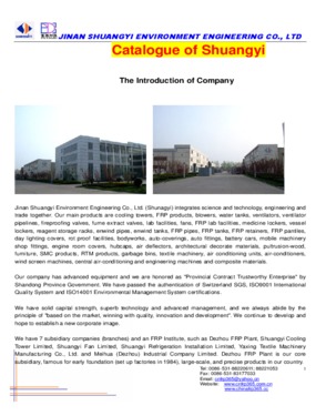 Jinan Shuangyi Environmental Engineering  Co, Ltd