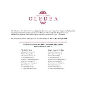 Oledea Oils of the Orient