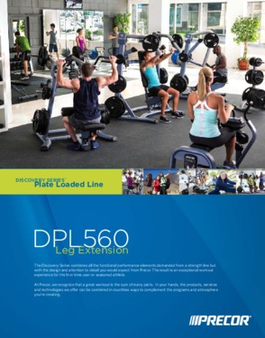 Leg Extension Fitness Equipment PRECOR DPL0560 Plate Loaded Line