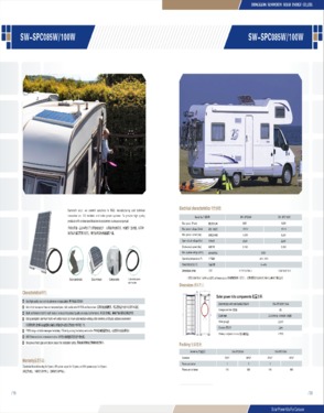 Solar power kits for caravan