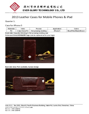 Leather Case for iPhone 5