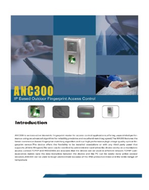 Fingerprint device for access control