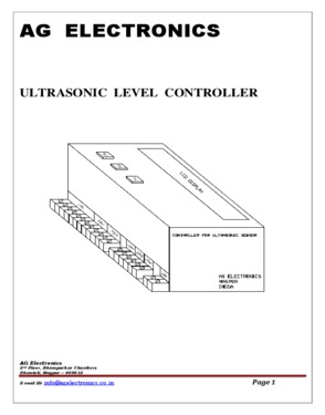 Ultrasonic Level Controller