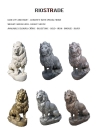 Solid Lion sculptures pair