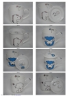 porcelain mug, decal or painging