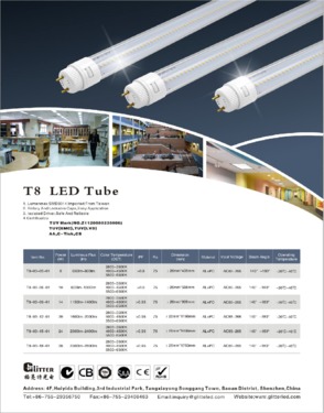 Standard T8 LED tube