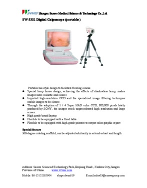 Portable digital colposcope