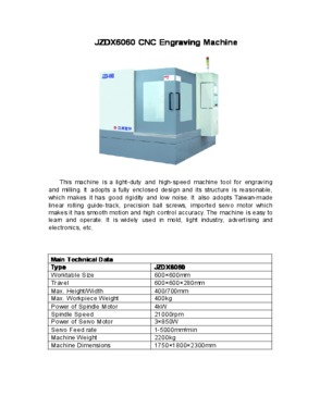 DX6060 CNC Engraving Machine