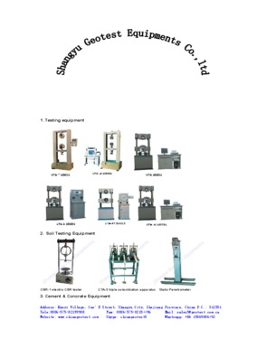 Shangyu Geotest Equipments Co., ltd