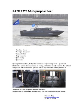 2013 High Speed Aluminium Patrol Boat SANJ 1270