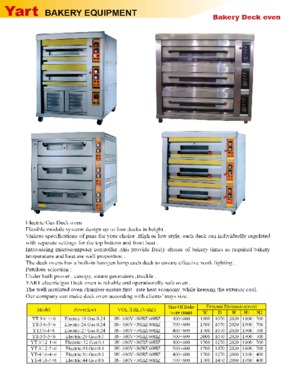 Deck oven /baking oven /bakery equipment