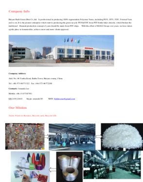 HAIYAN HAILI GREEN FIBER CO., LTD